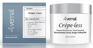 Vernal Skincare Experts Develop and Introduce Innovative Advanced Clinical Formula to Treat Dry Crepe-like Skin - 'Crepe-Less'