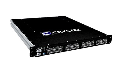 Introducing the Crystal Group RCS7850-32Q rugged switch. This switch provides intelligent, scalable edge switch technology with robust functionality and MIL-SPEC environmental performance.