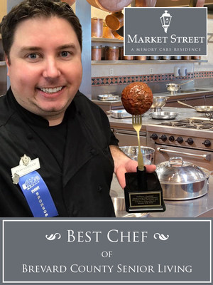 Executive Chef Ryan Gorsuch of Market Street Memory Care Residence Viera selected as 'Best Chef in Brevard County Senior Living.'