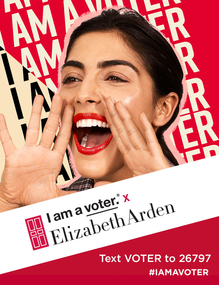 Elizabeth Arden Announces 2020 Support of I am a voter.