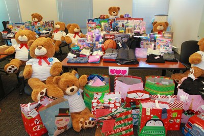 Gifts donated by Smart Financial staff for adopted families.