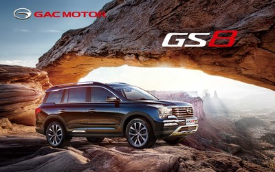 The GS8 luxury flagship 7-seat SUV is GAC MOTOR's first model sold in Russia 