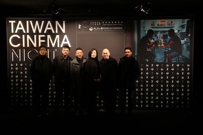 Crews of “Days (Rizi)” and TAICCA’s president, Ching Fang HU, at Taiwan Cinema Night.
