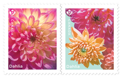 Dahlia stamps (CNW Group/Canada Post)