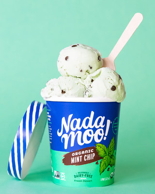 NadaMoo! Coconut Milk Dairy-Free Frozen-Dessert in Evergreen Packaging’s Sentinel™ Renewable Ice Cream Board.  Photo credit: NadaMoo!