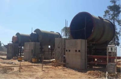 Views of the Grinding Plant and flotation cell of the Balabag Gold Project at February 21, 2020. (CNW Group/TVI Pacific Inc.)