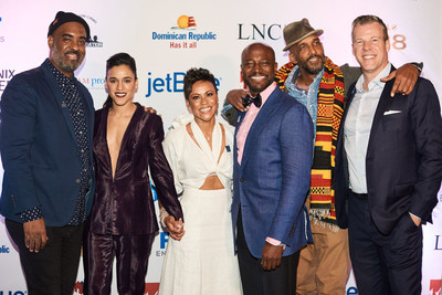 Tony Peralta, Solly Duran, Kathy Romero, Taye Diggs, Shane Evans and Jonathan Wunderlich at DREAM’s 8th Annual Benefit and Awards in New York City
