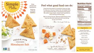 New Simple Mills Veggie Pita Crackers Put Veggies First, Delivering a Veggie-Powered Cracker with a Pita Chip Crunch