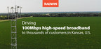 RADWIN's JET PtMP Empowers Velocity - the Broadband Arm of Butler Electric Cooperative - to Drive 100Mbps High-speed Broadband to Thousands of Customers in Kansas, U.S.