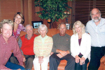 Maxine and Richard Berg (center) with their children and spouses.