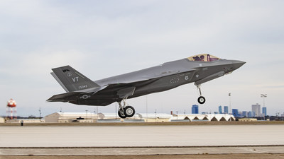 The 500th F-35 delivered by Lockheed Martin takes flight from the company's Fort Worth, Texas, factory. The multi-role fighter will be delivered to the Air National Guard in Burlington, Vermont.