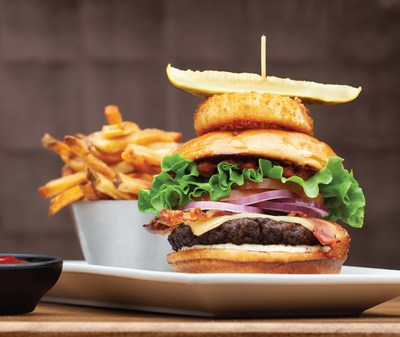 The Chop Burger is the first menu item from a full-service restaurant to receive the Canadian Roundtable for Sustainable Beef (CRSB) Certified Mark. (CNW Group/Chop Steakhouse & Bar)