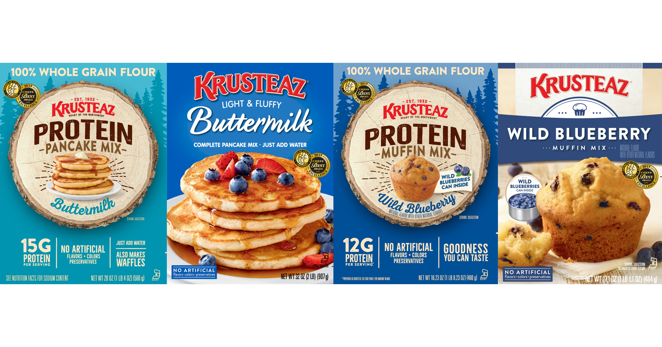 Krusteaz Pancake and Muffin Mixes Earn ChefsBest® Excellence Award