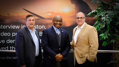 Left to Right: Michael Brandofino, President and CEO, Caregility; Major General Elder Granger, USA, Ret.; Ron Gaboury, CEO, Caregility. Left to Right: Michael Brandofino, President and CEO, Caregility; Major General Elder Granger, USA, Ret.; Ron Gaboury, CEO, Caregility.