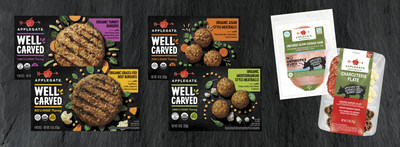 Applegate launches its new WELL CARVED™ line featuring chef-crafted burgers and meatballs combining meat with whole organic vegetables, legumes and grains. Applegate also adds new products to its No Sugar product portfolio and snacking portfolio.