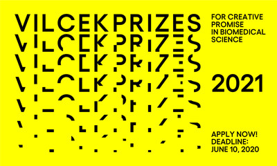 Apply now for a 2021 Vilcek Prize for Creative Promise in Biomedical Science. Application Deadline: June 10, 2020
