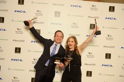 Enterprise Fleet Management accepts four Stevie Awards in Las Vegas on Feb. 28.