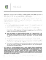 MEG Energy announces full year 2019 free cash flow of $528 million, debt repayment of
$501 million and 18% year over year reduction in G&A expense (CNW Group/MEG Energy Corp.)