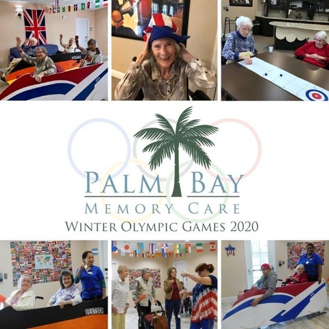 Residents enjoyed the friendly competition and tradition of competing in their own version of the 2020 Winter Olympic Games at Palm Bay Memory Care in Palm Bay, Florida.