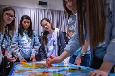 Students gather at The Tech Interactive in San Jose, CA to learn about climate change with National Geographic Explorers and generate tech and policy-based solutions at the Youth Climate Action Summit, presented by NetApp. The summit is organized by students for students and the second annual event is Saturday, March 7.