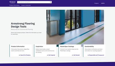 Armstrong Flooring's Design Studio allows architects, engineers, contractors, and designers to quickly find the product information they need, download BIM, and create projects and submittals.