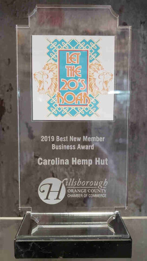 Carolina Hemp Hut Named Hillsborough/Orange County NC Chamber of Commerce Best New Member Business of the Year