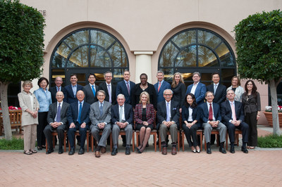Huntington Hospital&rsquo;s Board of Directors &ndash; Back row, from left: Rosemary Simmons, Ellen Lee, Stephen A. Ralph, Christopher G. Hedley, MD, Brandon Lew, DO, Harry Bowles, MD, Paul Johnson, Akila Gibbs, Wayne Brandt, Elizabeth Graham Olson, James Shankwiler, MD, Robert Y. Yu, Louise Henry Bryson, Michelle Quinones Chino. Front row, from left (seated): David Kirchheimer, Simon Li, William J. Bogaard, Allen W. Mathies, Jr., MD, Jaynie Studenmund, Armando L. Gonzalez, Renee Ying, Ronald L. Havner, Jr.