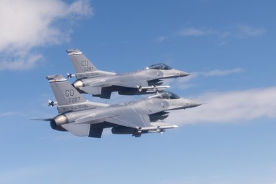 Two F-16 Fighting Falcons from the Colorado Air National Guard. Image credit: U.S. Department of Defense. The appearance of U.S. Department of Defense (DoD) visual information does not imply or constitute DoD endorsement.