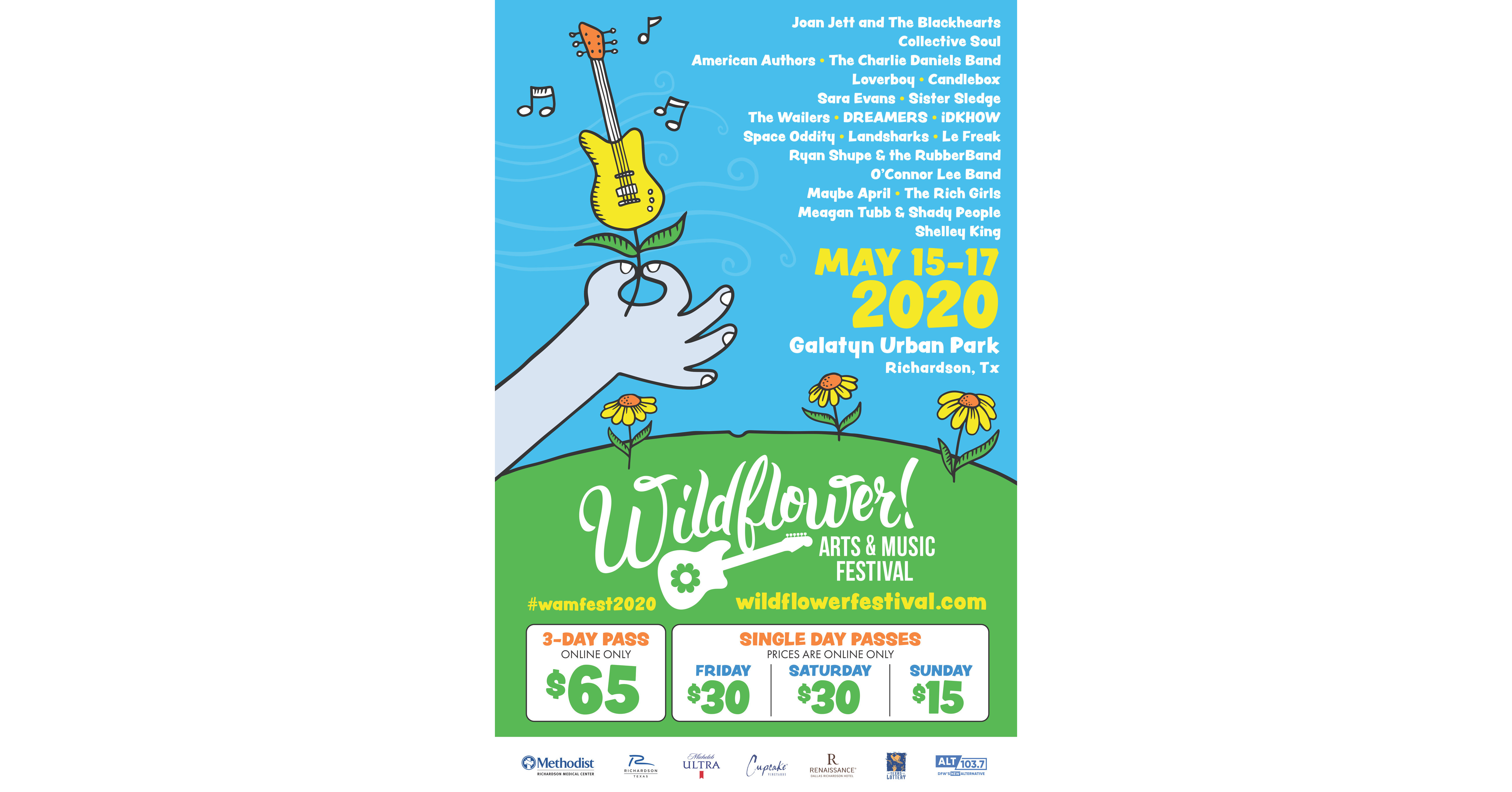 Headliners Announced to Rock Richardson's 28TH WILDFLOWER! ARTS & MUSIC