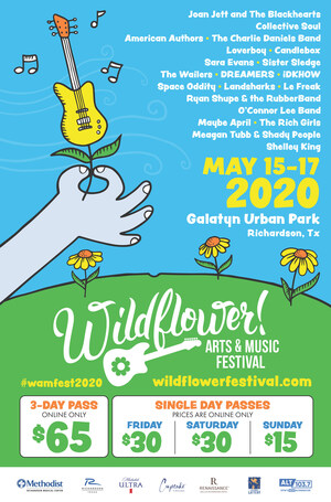 Headliners Announced to Rock Richardson's 28TH WILDFLOWER! ARTS &amp; MUSIC FESTIVAL