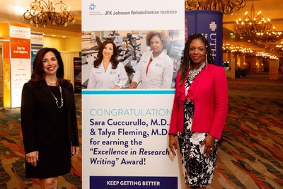 At the International Society of Physical and Rehabilitation Medicine (ISPRM) World Congress conference in Orlando, FL, Sara Cuccurullo, M.D., and Talya Fleming, M.D., received "The Excellence in Research Writing Award" from the Association of Academic Physiatrists (AAP) recognizing the most impactful research published in the American Journal of Physical medicine and Rehabilitation for the year. Dr Cuccurullo and Dr. Fleming are Co-Principal Investigators for their revolutionary JFK Johnson Stroke-HEART Trials which set out to determine if cardiac conditioning &mdash; similar to what&rsquo;s offered to people recovering from cardiac disease &mdash; could improve outcomes including death rates for survivors of stroke.