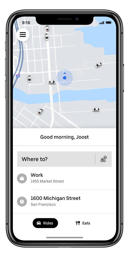 Uber product snapshot