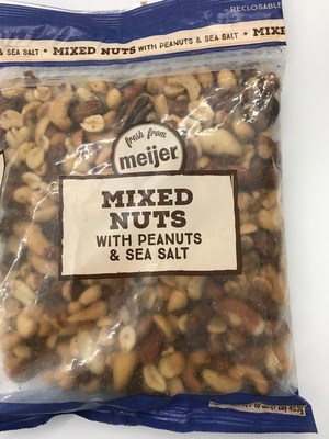 Meijer is initiating a voluntary recall of 13,284 packages of mixed nuts due to the potential risk of an undeclared tree-nut allergen (Brazil nuts) sold at all Meijer stores.
