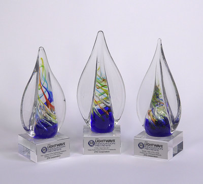 ZTE wins three Lightwave Optical Network innovation awards at OFC 2020 (PRNewsfoto/ZTE Corporation)