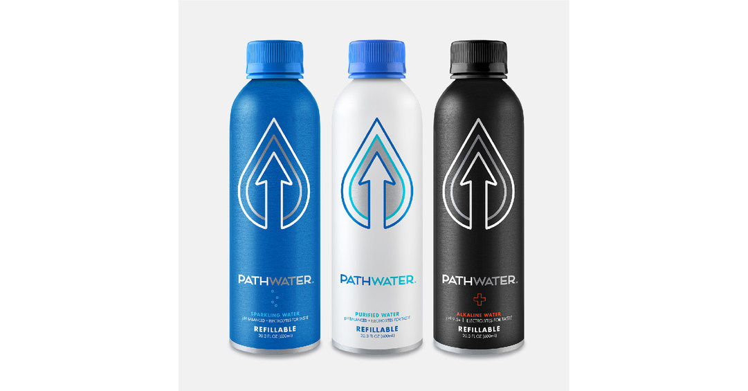 PATHWATER Debuts the First Sparkling and Alkaline Water in Refillable ...