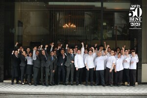 Les Amis in Singapore is the Winner of the Gin Mare Art of Hospitality Award at Asia's 50 Best Restaurants 2020