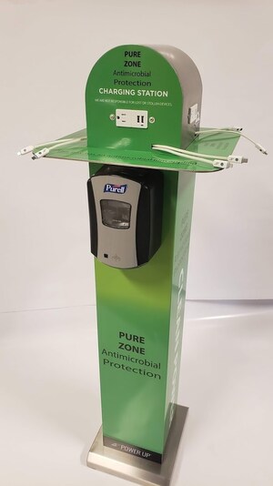 U.S. Covid-19 Virus Outbreak Prompts Cell Phone Use Concerns - While Power Up™ Debuts 'Pure Zone Charging Tower' Station to Help Combat Viral Spread