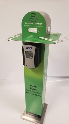 Pure Zone Antimicrobial Protection Charging Station