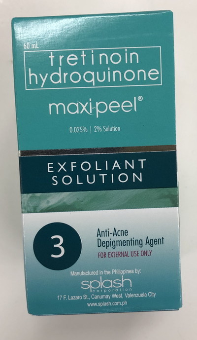 Maxi Peel Exfoliant Solution 3 (CNW Group/Health Canada)