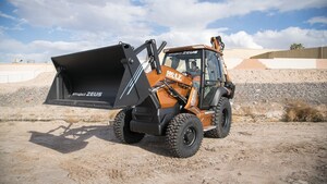 CASE Unveils "Project Zeus" -- the all-new 580 EV -- the Industry's First Fully Electric Backhoe Loader