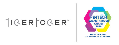 Ticker Tocker Wins “Best Social Trading Platform” in 2020 FinTech Breakthrough Awards