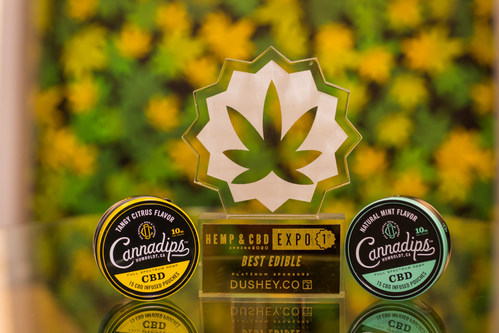 Cannadips wins First Place for Best Edible and Second Place for Best Innovation at the recent Hemp & CBD Expo. (PRNewsfoto/SpectrumLeaf Limited)