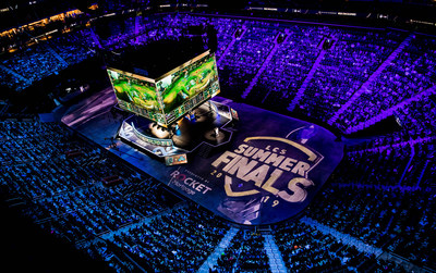 DETROIT, MI - AUGUST 25: Final match Cloud9 vs Team Liquid onstage at League of Legends Championship Series (LCS) Summer Finals presented by Rocket Mortgage at Little Caesars Arena on August 25, 2019 in Detroit, Michigan. (Photo by Kyle Miller/ESPAT Media)