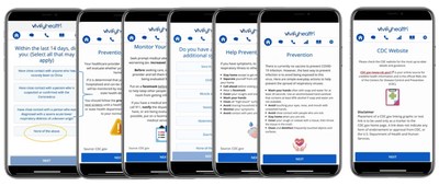 From Vivify Health: COVID-19 Self-Isolation and Monitoring pathways enable all patients, using their mobile devices, to continually update their symptoms, monitored remotely by providers, while receiving constant updates from current CDC guidelines.