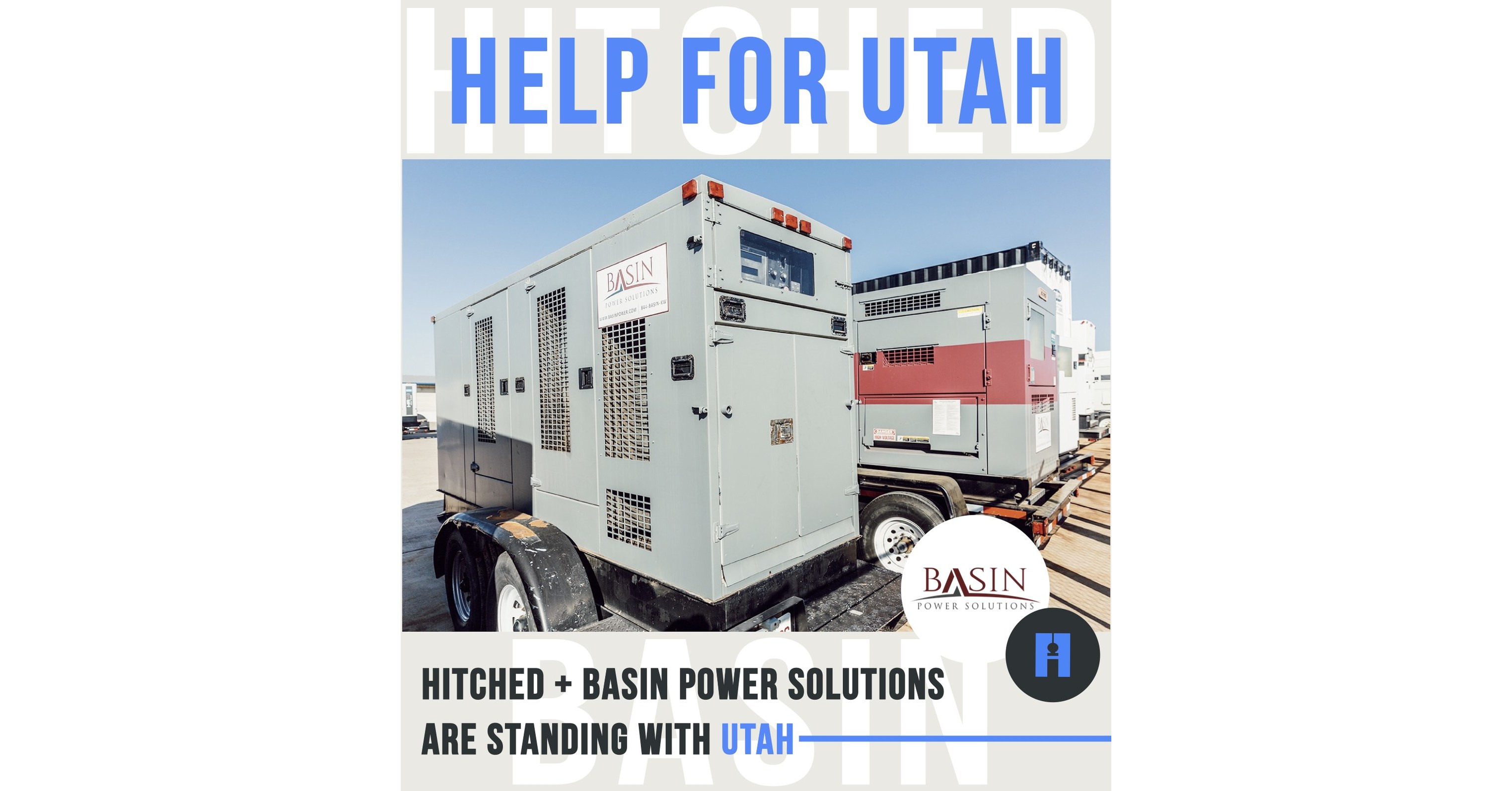 Hitched, Inc. and Basin Power Solutions Make BackUp Power More Accessible for Utah Companies