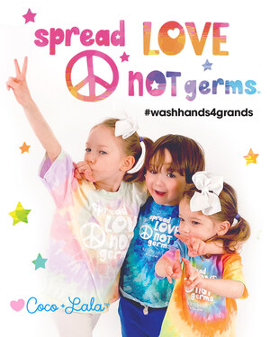 Coco + Lala's "Spread Love Not Germs" #WashHands4Grands Clean Hands Movement