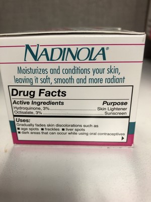 Nadinola Side (CNW Group/Health Canada)