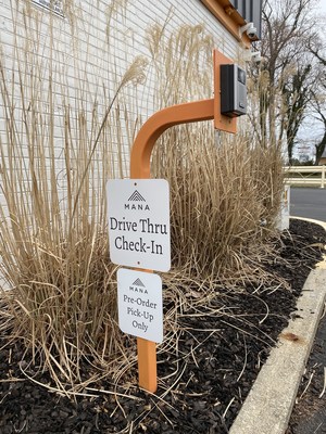 Using the intercoms and cameras at Mana Supply Co. in Edgewater, MD, medical cannabis patients can stay safe from COVID-19 by avoiding close contact, stay in their car and use the drive thru.