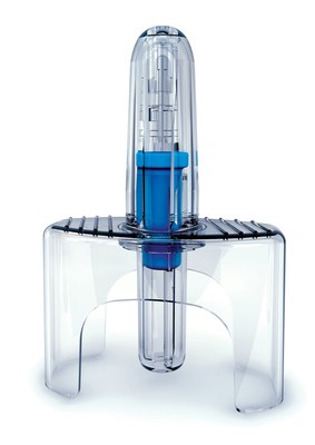 Intranasal vazegepant is administered using the Aptar Pharma Unidose System (UDS) designed to enable systemic delivery of drugs. The device is approved with multiple drug products marketed in the United States using the Aptar technology. (Photo credit: Aptar Pharma)