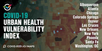The Urban Health Vulnerability Index supports city resource planning and deployment. &copy; RS21